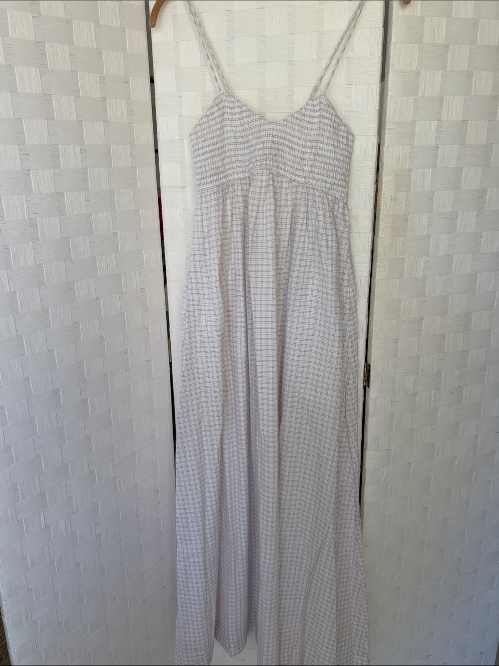 Abercrombie & Fitch White Smocked Dress Top - Picture 7 of 8